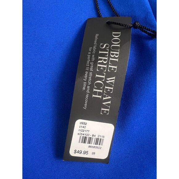 Lane Bryant Women's Blue Double Weave Stretch Skirt Size 28 - New With Tags - Picture 4 of 11